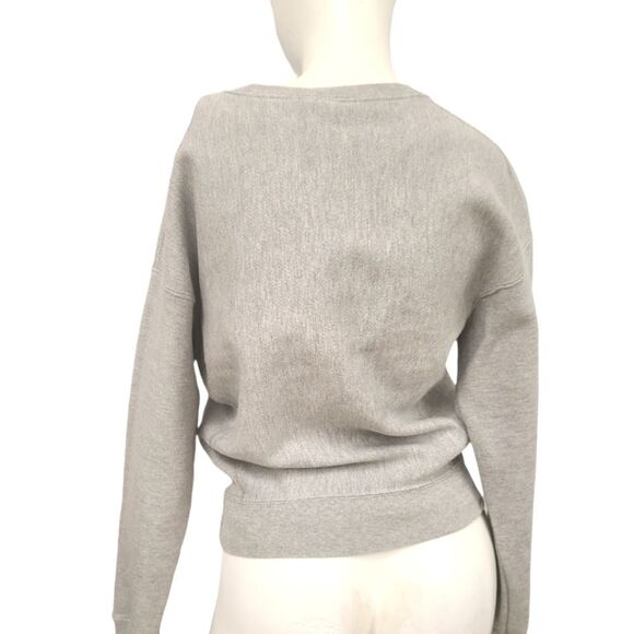 Women's Gray CHAMPION Logo Sweatshirt Size XS - Picture 8 of 9